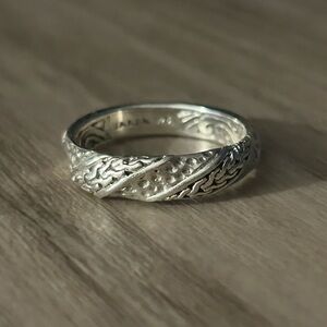 Sarda 925 Silver Band Ring 8